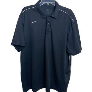 Nike XL golf / Polo shirt Dry Fit black with white